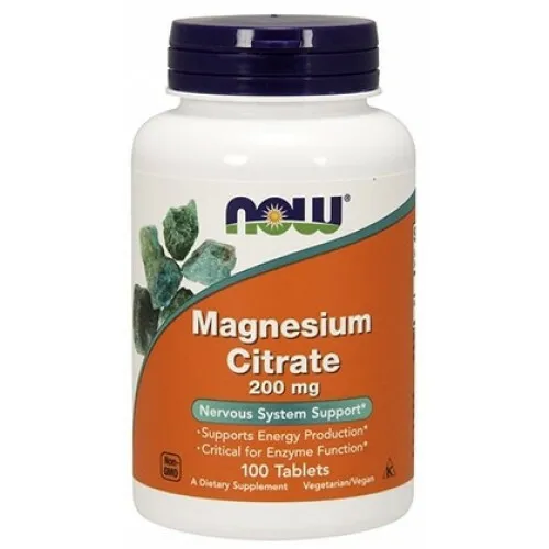 NOW FOODS MAGNESIUM CITRATE 200 mg 100 stk 